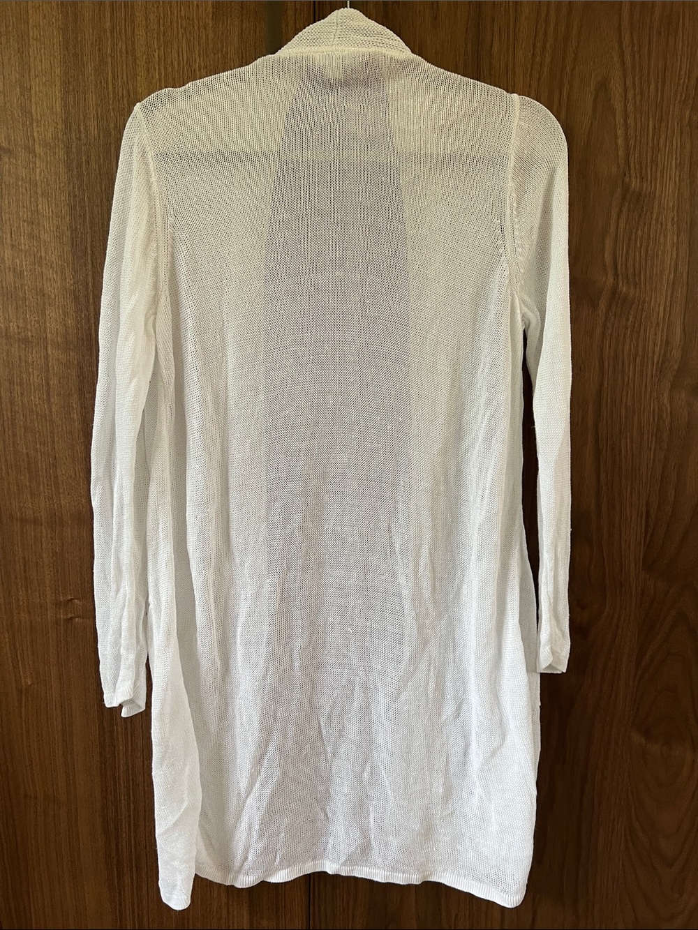 J. Jill White Open-Front Lightweight Women's Cardigan - Picture 3 of 5